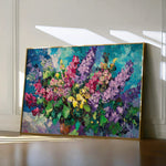 Floral 1102 Canvas Art 18" x 24" / 45 x 60 cm / Black