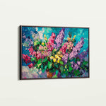Floral 1102 Canvas Art 18" x 24" / 45 x 60 cm / Black