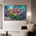Floral 1102 Canvas Art 60 x 40 cm / Black