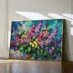 Floral 1102 Canvas Art 60 x 40 cm / Black