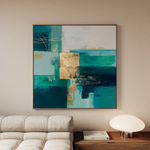 Abstract 1103 Canvas Art 60 x 60 cm / Black