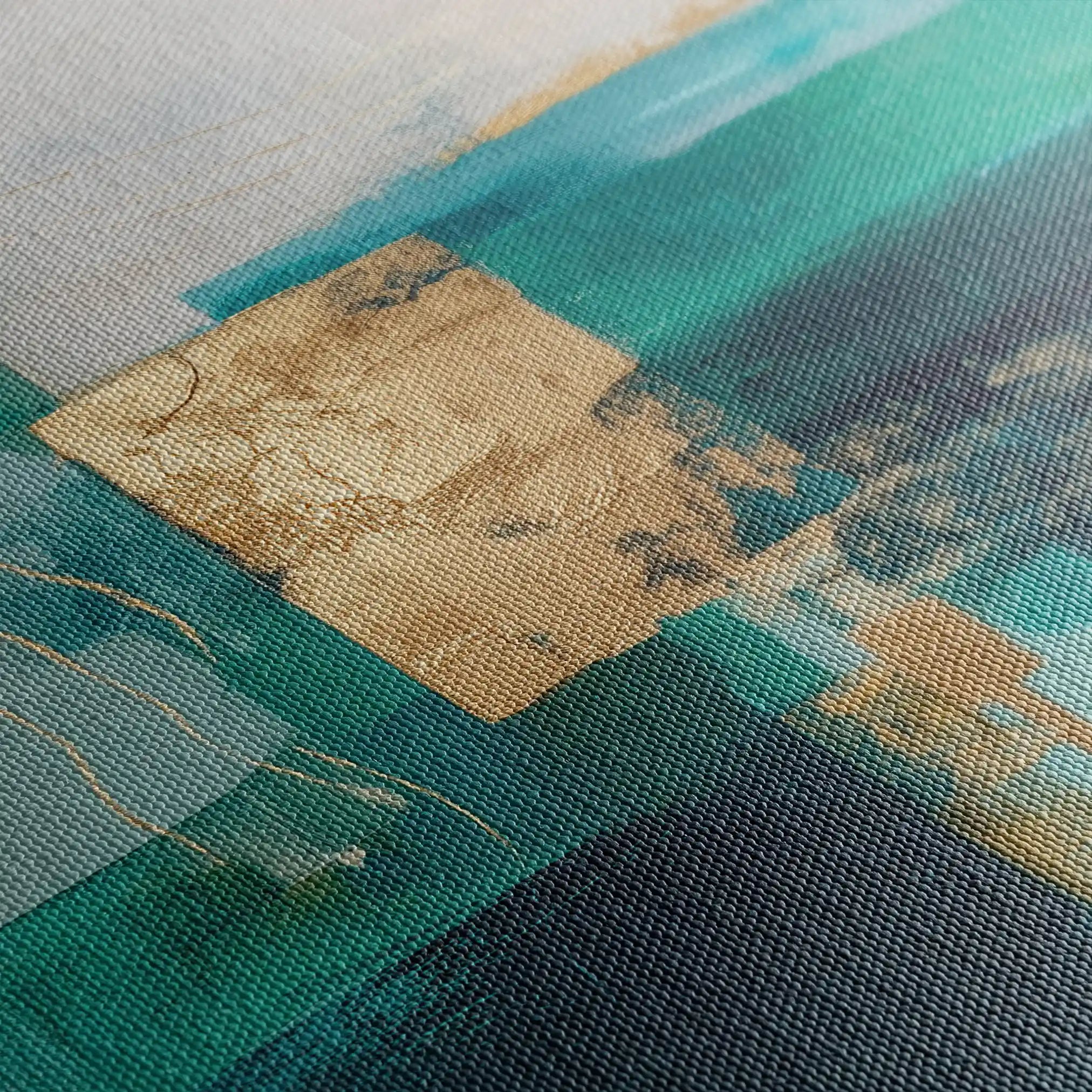 Abstract 1103 Canvas Art 60 x 60 cm / Black