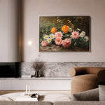 Floral 1103 Canvas Art 18" x 24" / 45 x 60 cm / Black