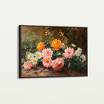 Floral 1103 Canvas Art 18" x 24" / 45 x 60 cm / Black