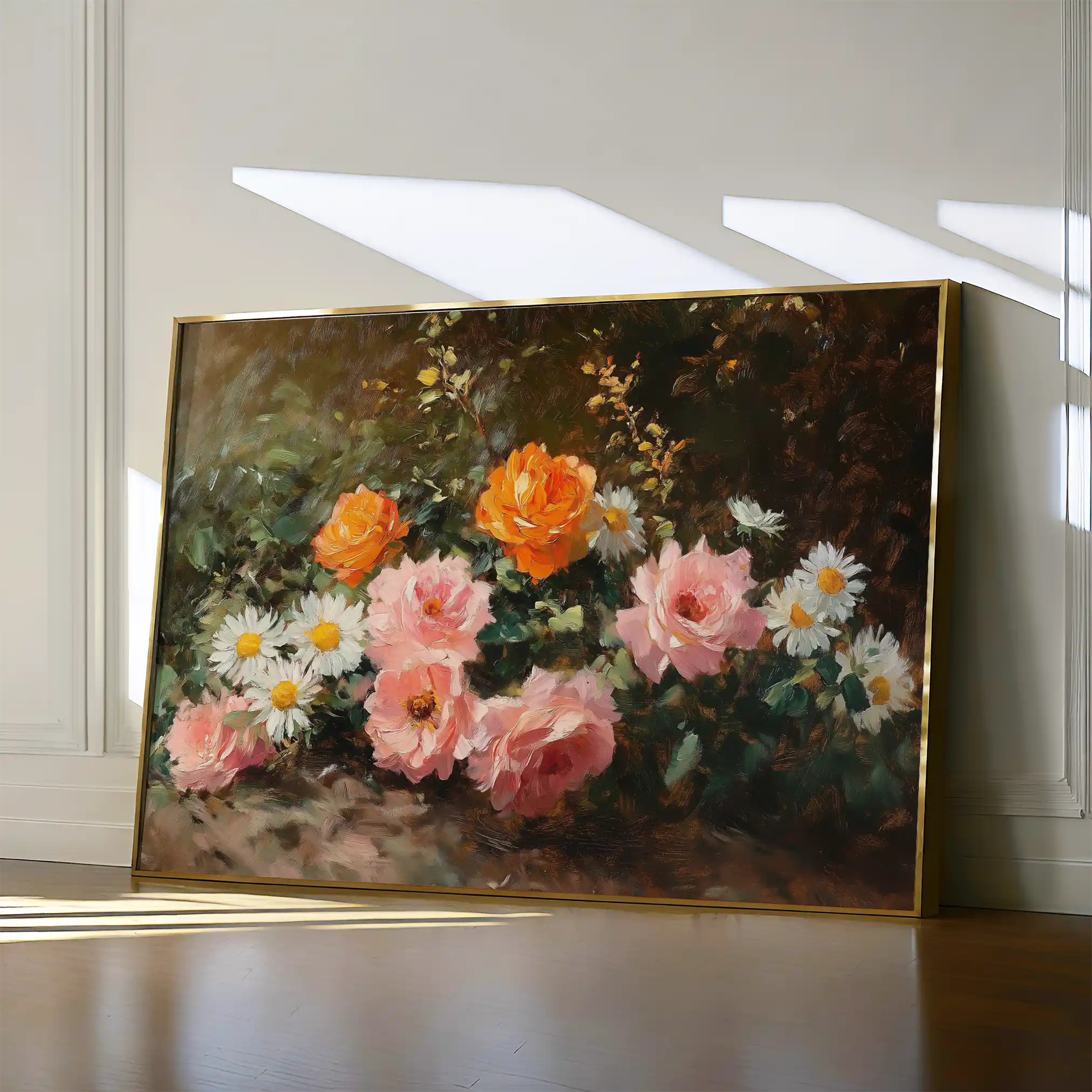 Floral 1103 Canvas Art 60 x 40 cm / Black
