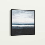 Abstract 1104 Canvas Art 16" x 16" / 40 x 40 cm / Black