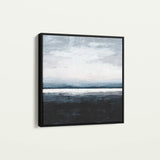 Abstract 1104 Canvas Art 16" x 16" / 40 x 40 cm / Black