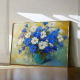 Floral 1104 Canvas Art 18" x 24" / 45 x 60 cm / Black