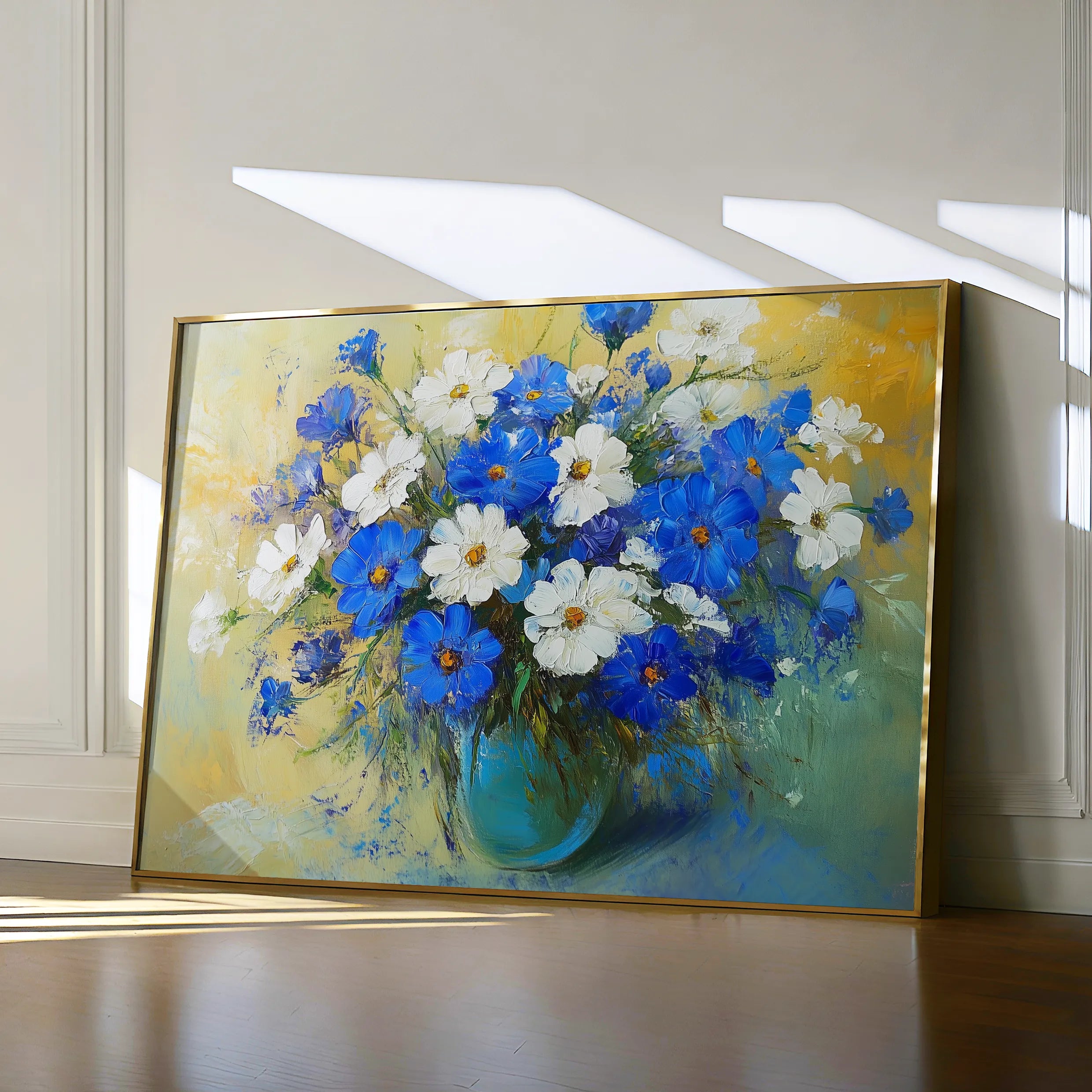 Floral 1104 Canvas Art 18" x 24" / 45 x 60 cm / Black