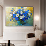 Floral 1104 Canvas Art 18" x 24" / 45 x 60 cm / Black