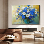 Floral 1104 Canvas Art 18" x 24" / 45 x 60 cm / Black