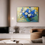 Floral 1104 Canvas Art 18" x 24" / 45 x 60 cm / Black