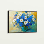 Floral 1104 Canvas Art 18" x 24" / 45 x 60 cm / Black