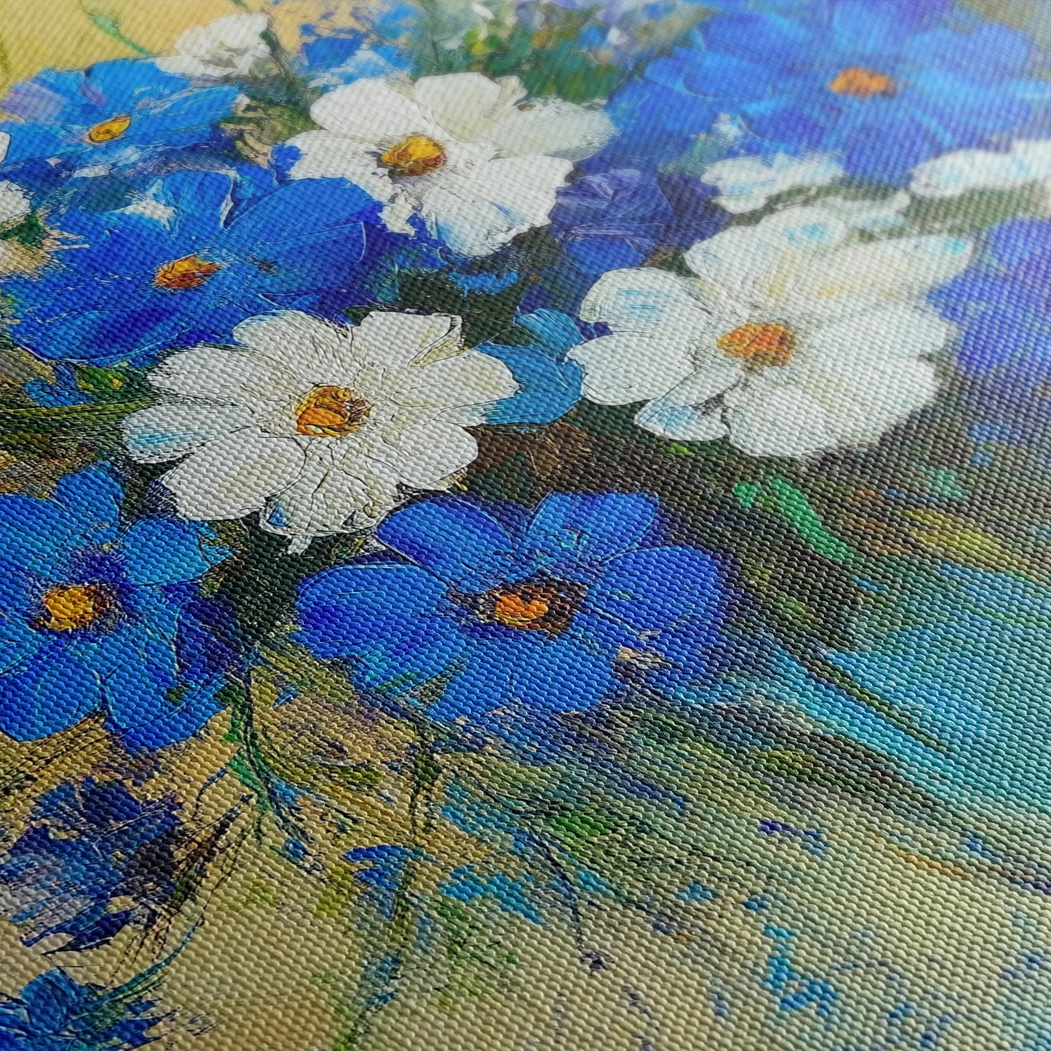 Floral 1104 Canvas Art 18" x 24" / 45 x 60 cm / Black