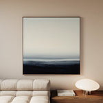 Abstract 1105 Canvas Art 16" x 16" / 40 x 40 cm / Black