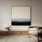 Abstract 1105 Canvas Art 16" x 16" / 40 x 40 cm / Black