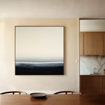 Abstract 1105 Canvas Art 16" x 16" / 40 x 40 cm / Black