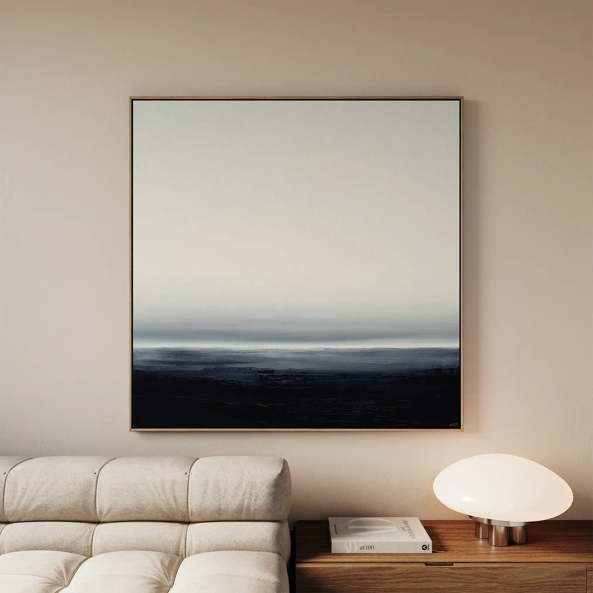 Abstract 1105 Canvas Art 60 x 60 cm / Black