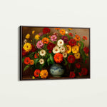 Floral 1105 Canvas Art 18" x 24" / 45 x 60 cm / Black