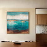 Abstract 1106 Canvas Art 16" x 16" / 40 x 40 cm / Black