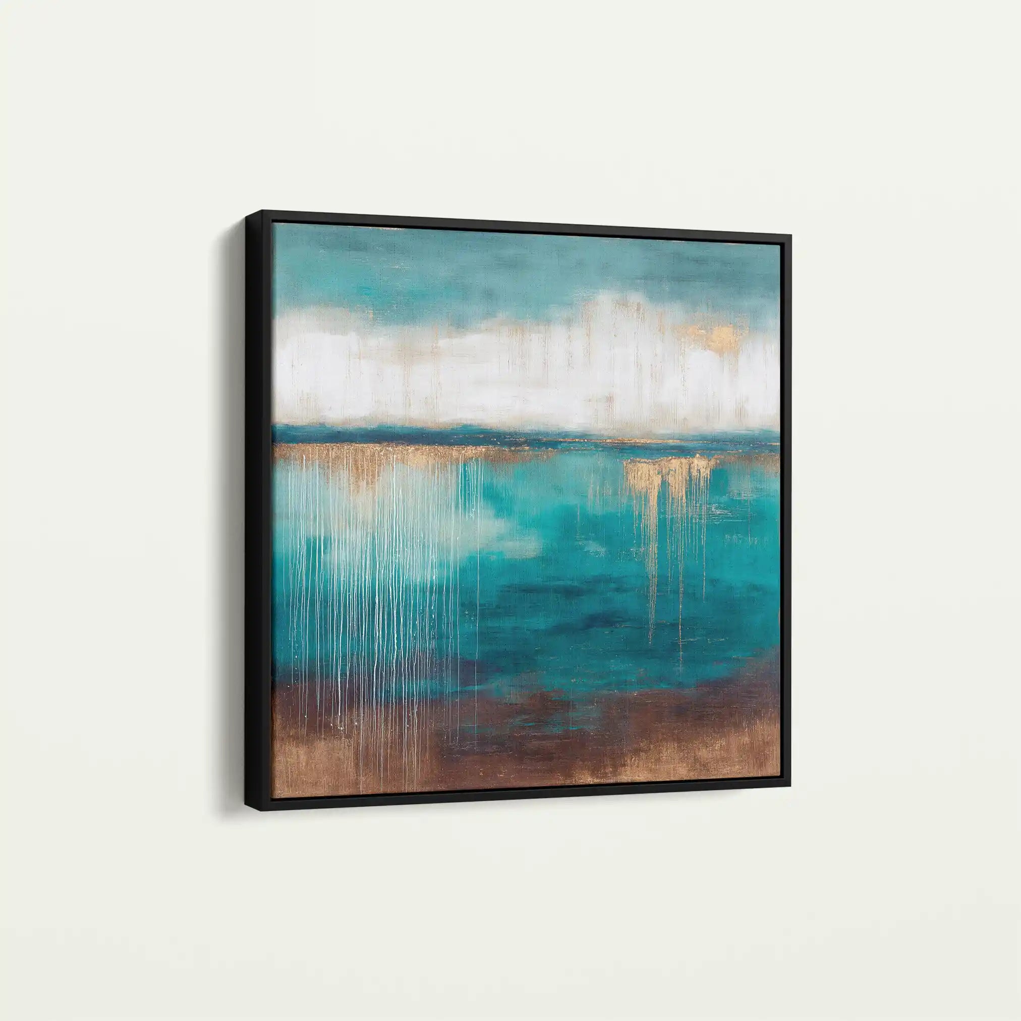 Abstract 1106 Canvas Art 60 x 60 cm / Black