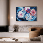 Floral 1106 Canvas Art 18" x 24" / 45 x 60 cm / Black
