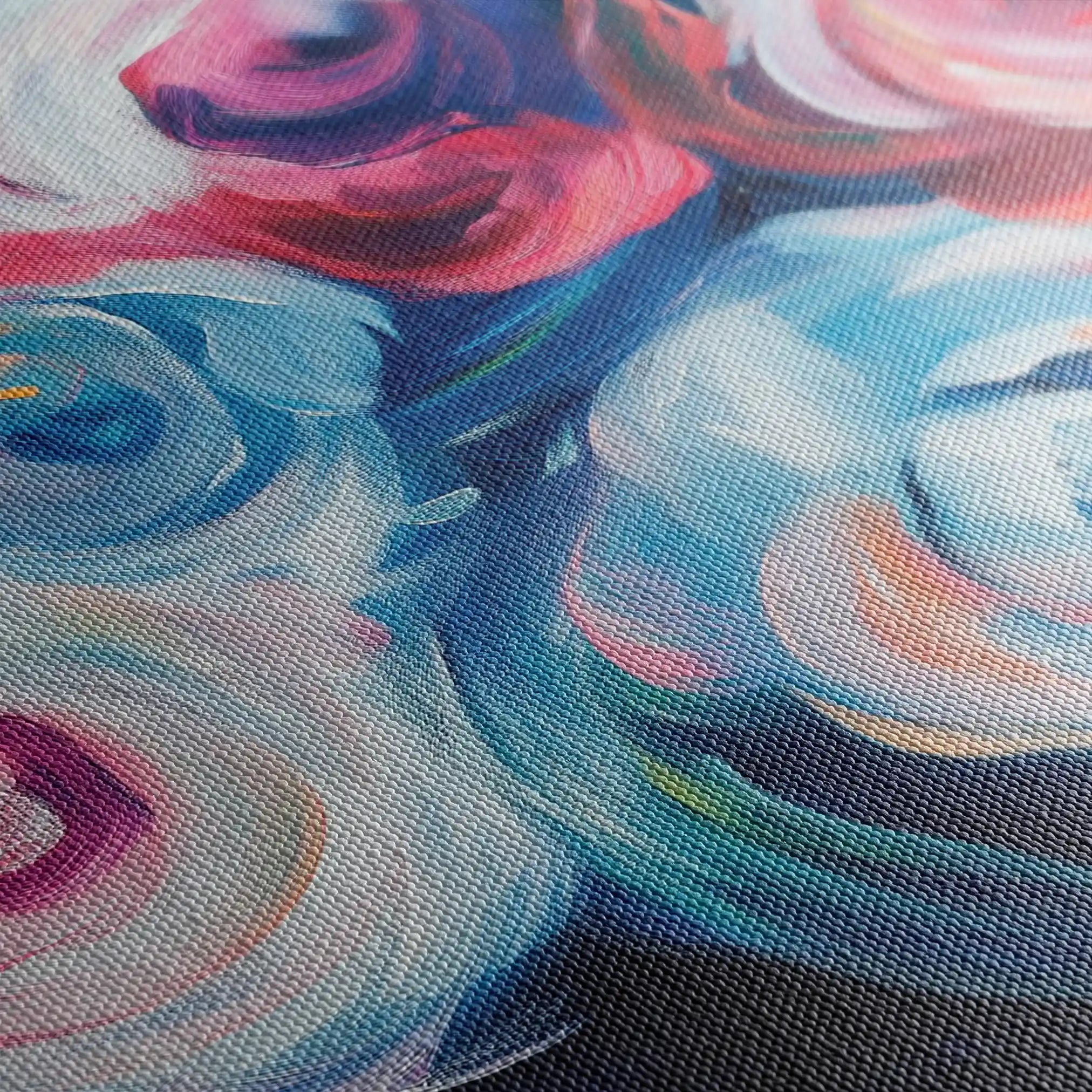 Floral 1106 Canvas Art 60 x 40 cm / Black