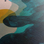 Abstract 1107 Canvas Art 16" x 16" / 40 x 40 cm / Black