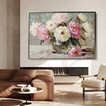 Floral 1107 Canvas Art 18" x 24" / 45 x 60 cm / Black