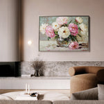 Floral 1107 Canvas Art 18" x 24" / 45 x 60 cm / Black