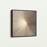 Abstract 1108 Canvas Art 16" x 16" / 40 x 40 cm / Black