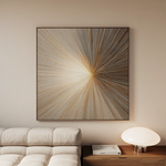 Abstract 1108 Canvas Art 60 x 60 cm / Black
