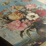 Floral 1108 Canvas Art 18" x 24" / 45 x 60 cm / Black