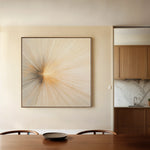 Abstract 1109 Canvas Art 16" x 16" / 40 x 40 cm / Black
