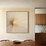 Abstract 1109 Canvas Art 16" x 16" / 40 x 40 cm / Black