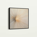 Abstract 1109 Canvas Art 16" x 16" / 40 x 40 cm / Black