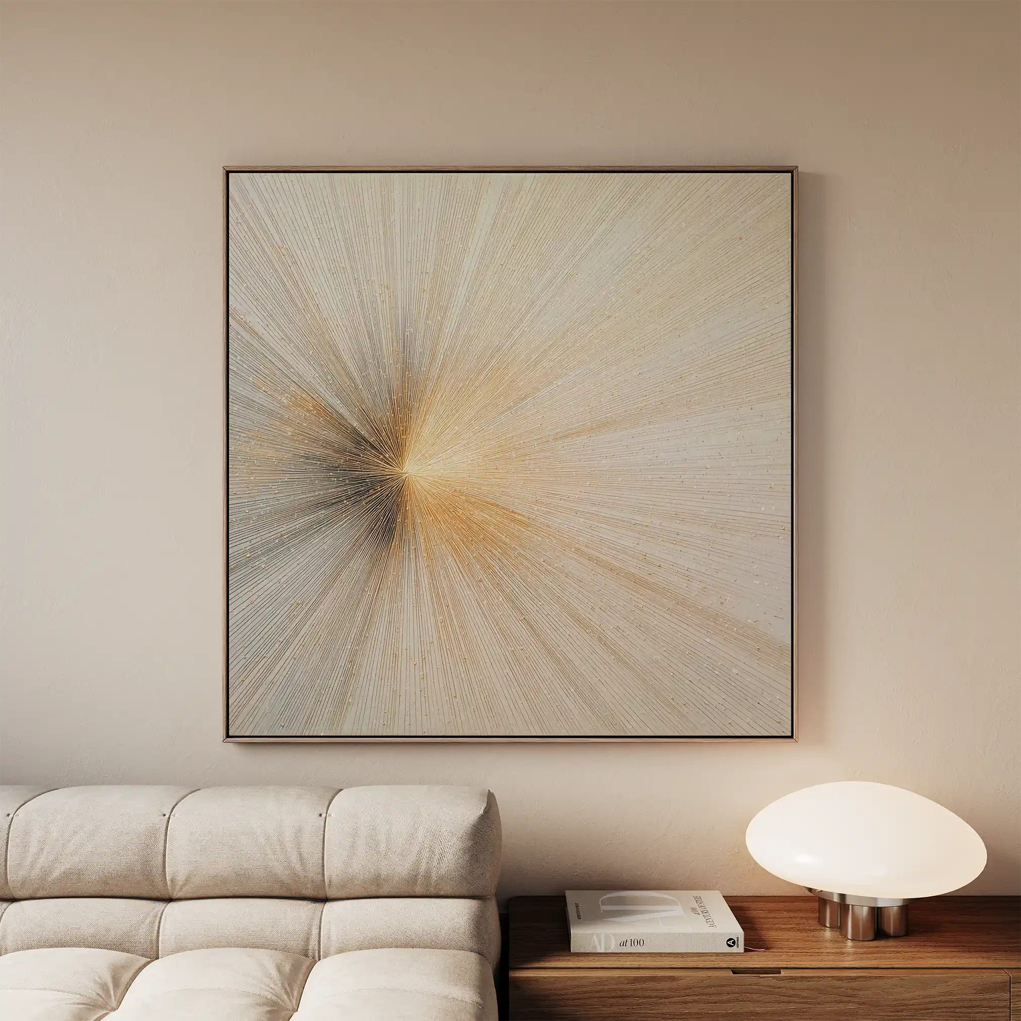 Abstract 1109 Canvas Art 60 x 60 cm / Black
