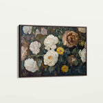 Floral 1109 Canvas Art 18" x 24" / 45 x 60 cm / Black