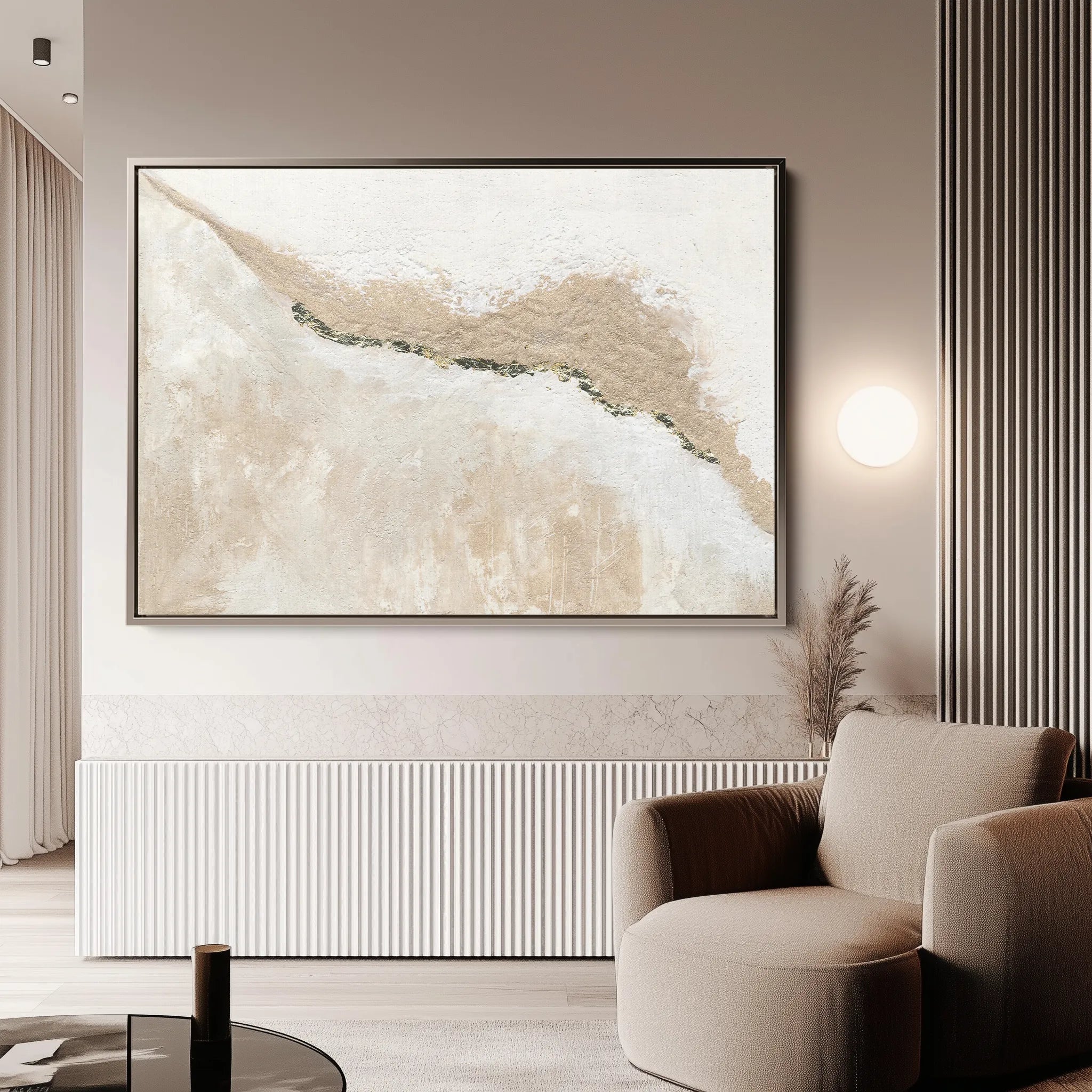 Abstract 111 Canvas Art 18" x 24" / 45 x 60 cm / Black