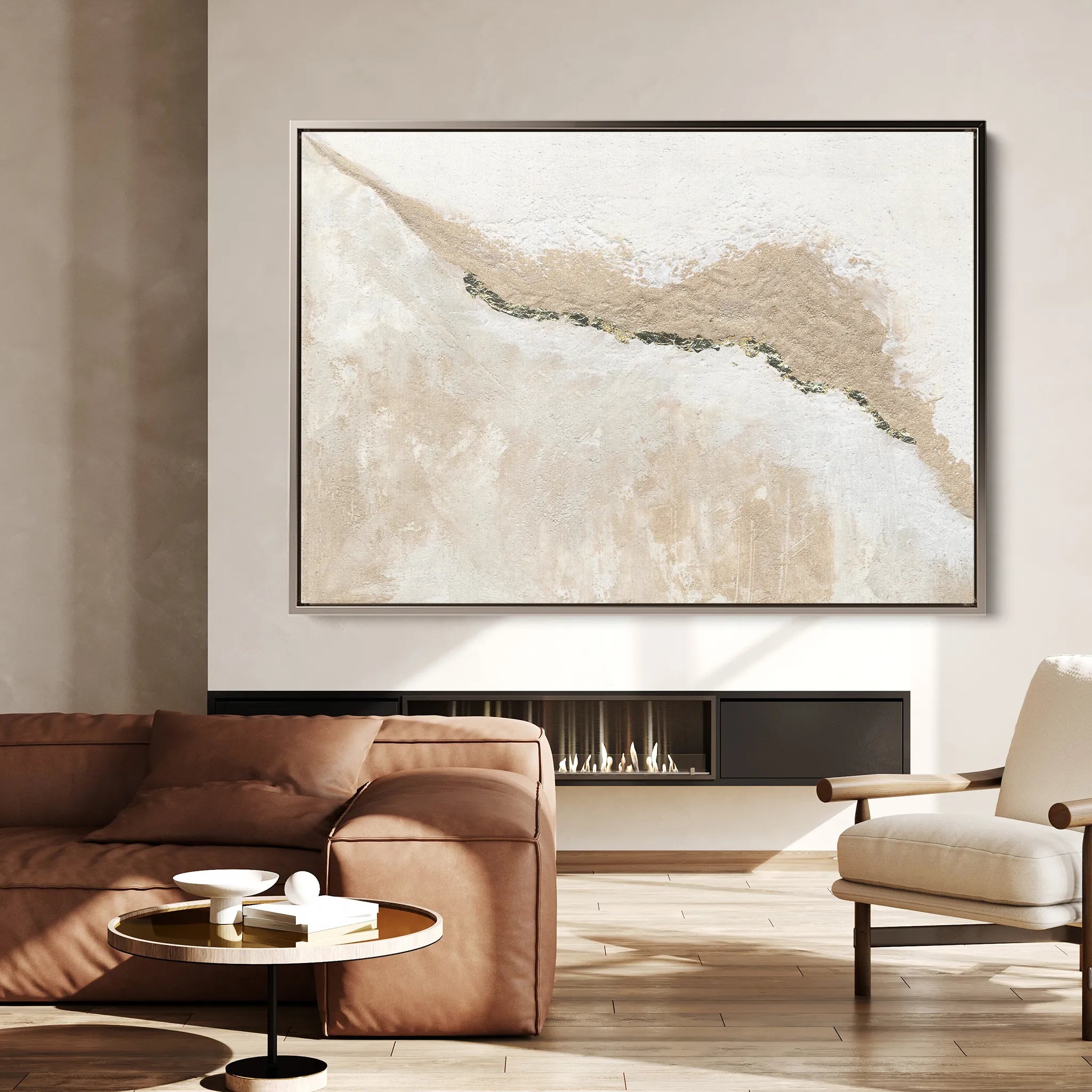 Abstract 111 Canvas Art 18" x 24" / 45 x 60 cm / Black
