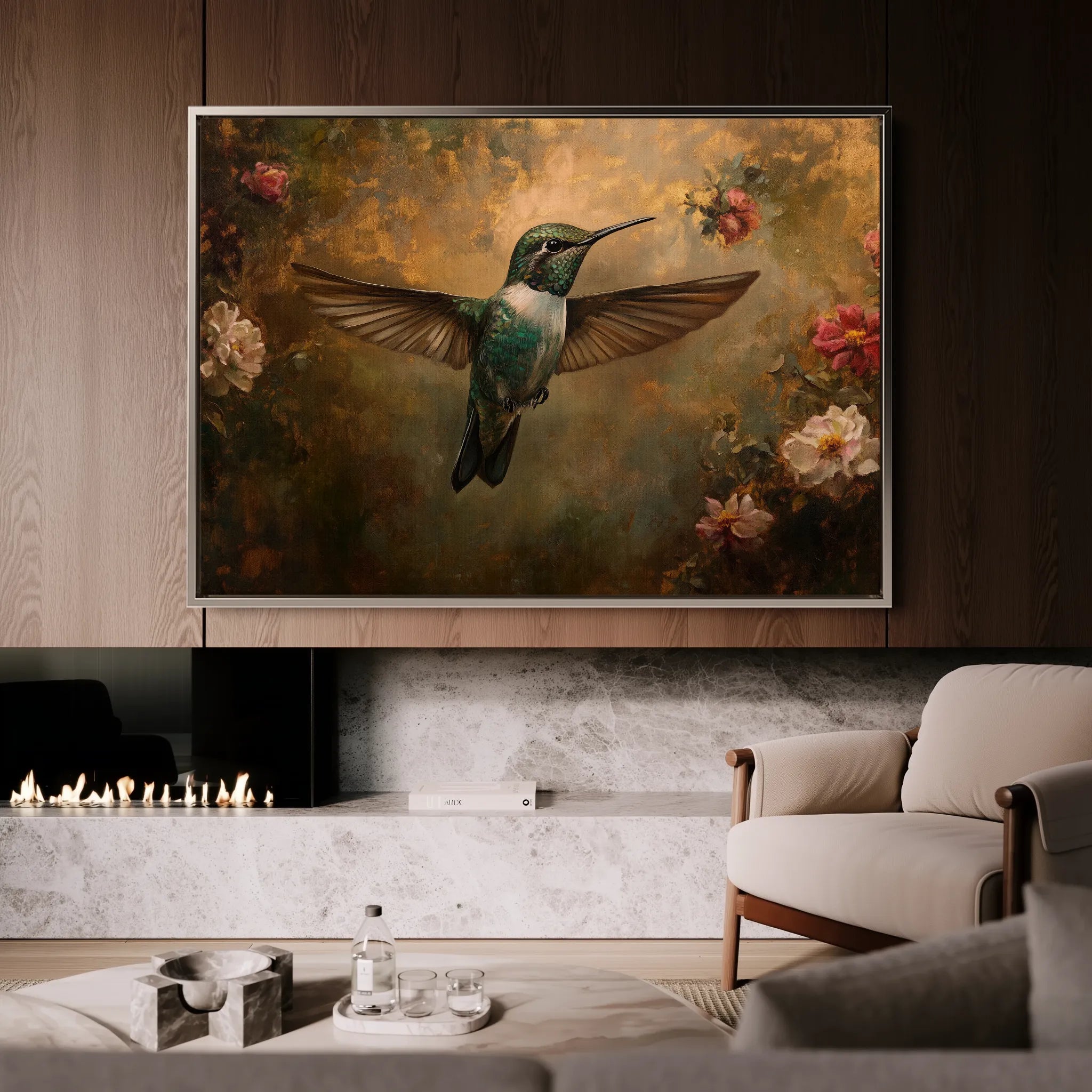 Animals 111 Canvas Art 18" x 24" / 45 x 60 cm / Black