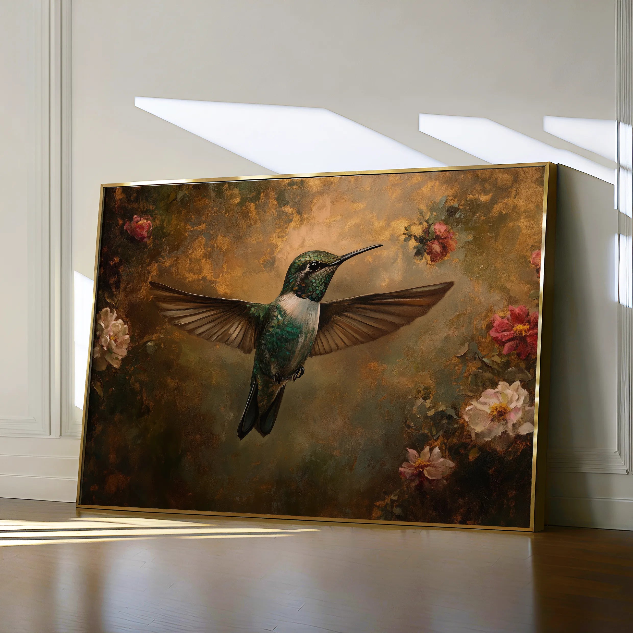 Animals 111 Canvas Art 18" x 24" / 45 x 60 cm / Black