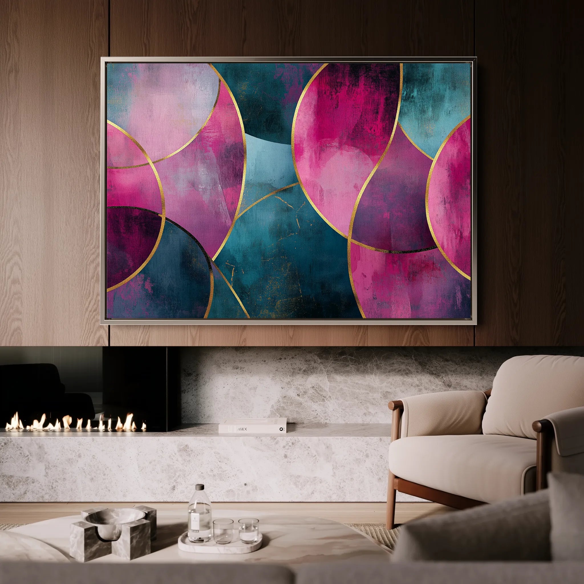 Boho 111 Canvas Art 18" x 24" / 45 x 60 cm / Black