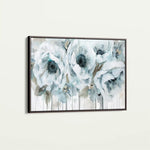Floral 111 Canvas Art 60 x 40 cm / Black