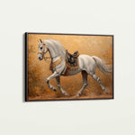 Horses 111 Canvas Art 18" x 24" / 45 x 60 cm / Black