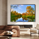 Landscape 111 Canvas Art 18" x 24" / 45 x 60 cm / Black