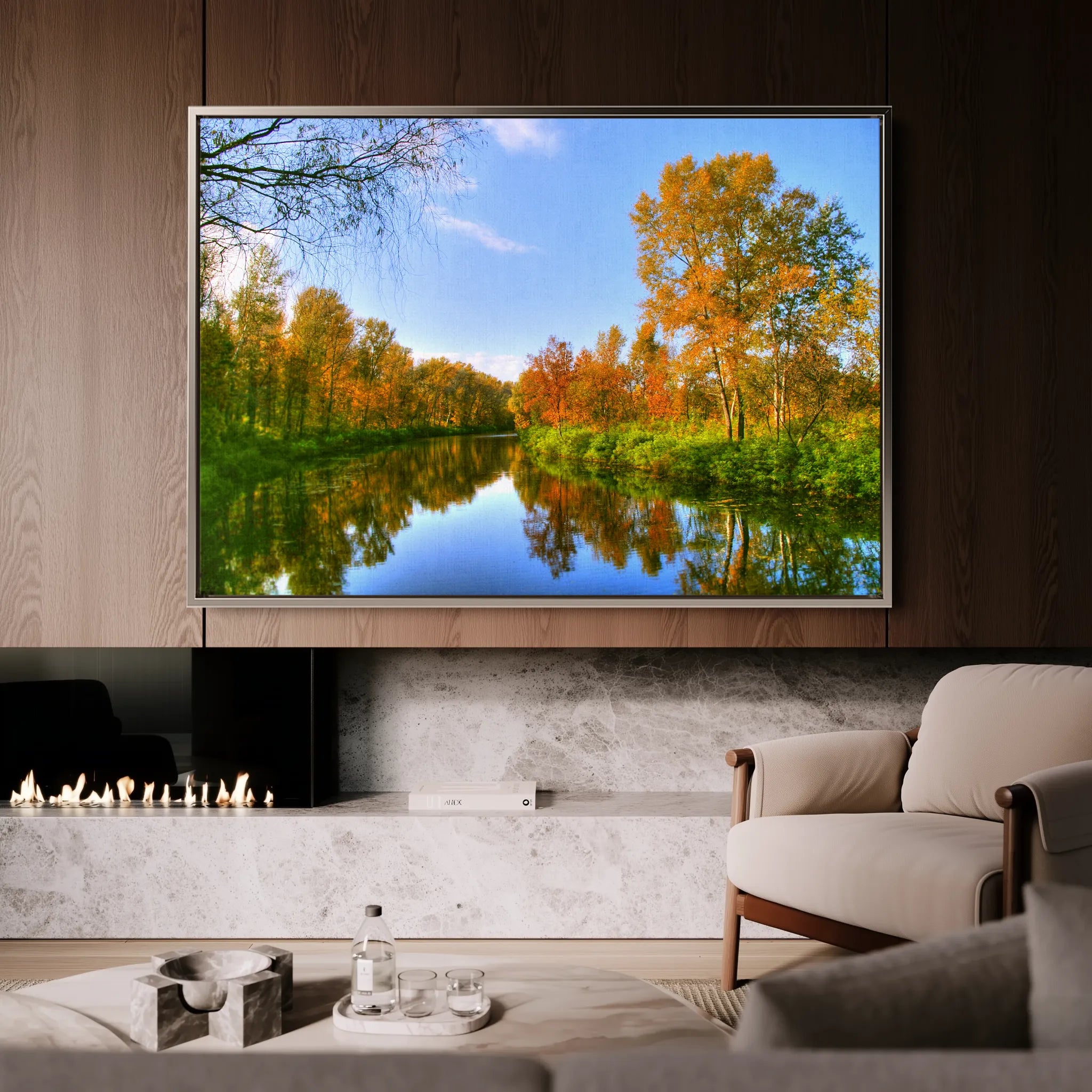 Landscape 111 Canvas Art 18" x 24" / 45 x 60 cm / Black