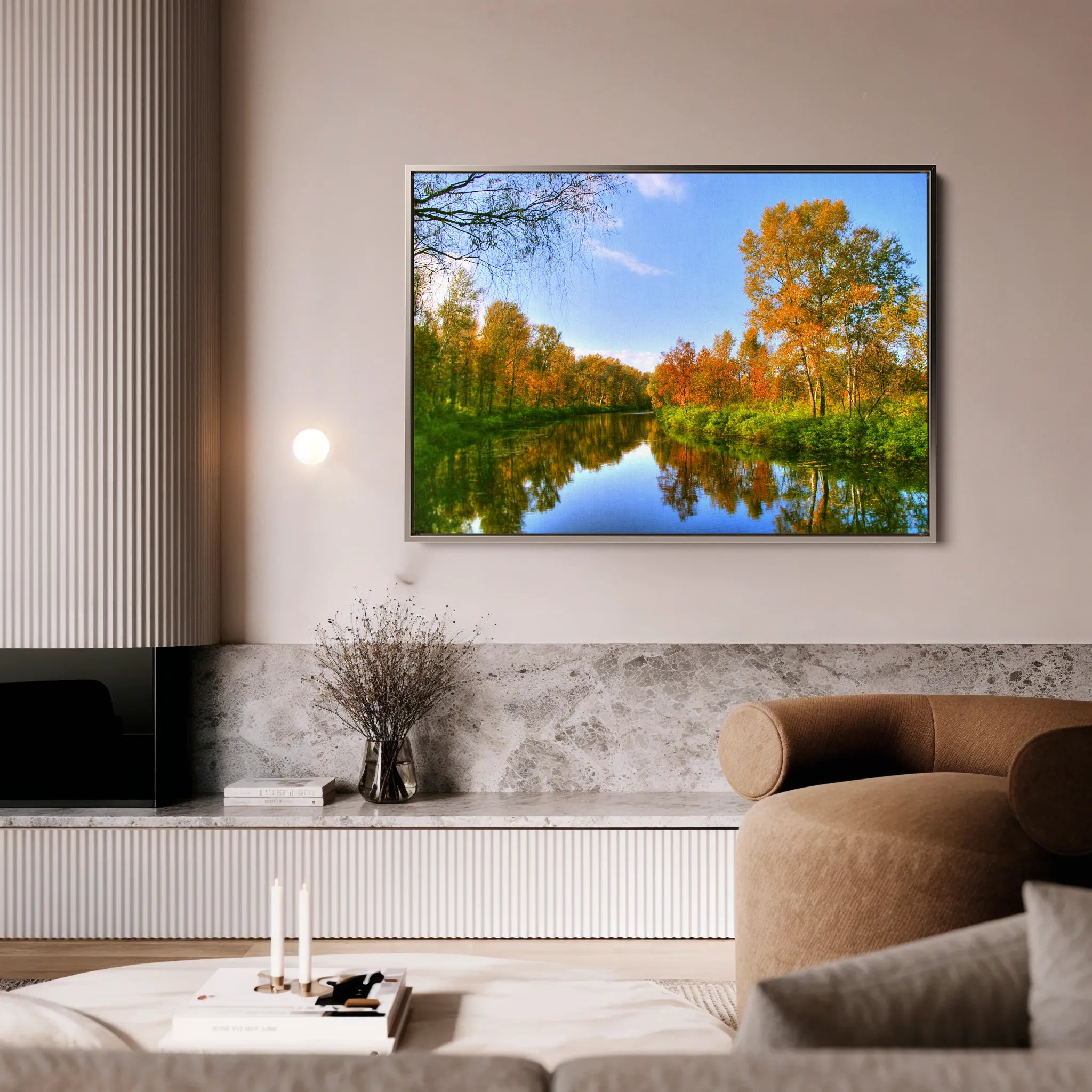 Landscape 111 Canvas Art 18" x 24" / 45 x 60 cm / Black
