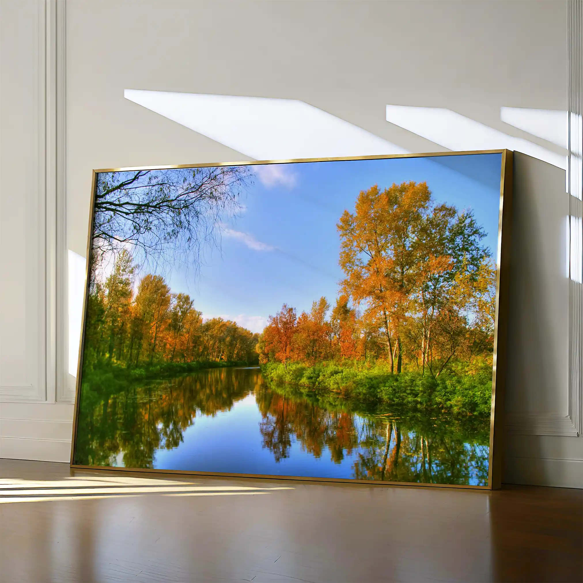 Landscape 111 Canvas Art 60 x 40 cm / Black