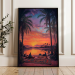 Orientalist 111 Canvas Art 18" x 24" / 45 x 60 cm / Black